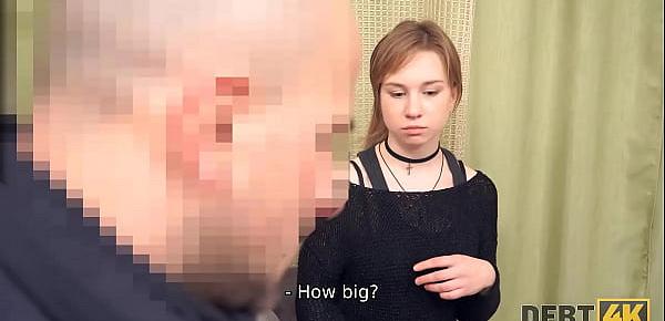 trendsDEBT4k. Man comes to the teen Russian debtor and drills shaved pussy soon